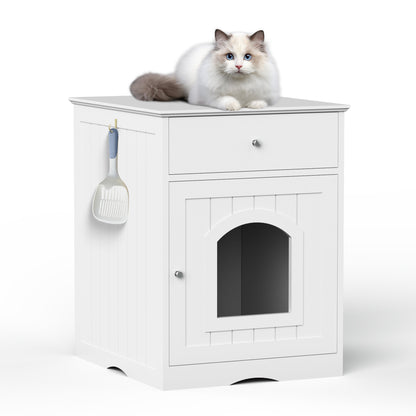Wooden Pet Litter Box With Drawers