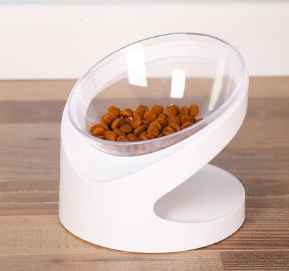 Pet Food Bowl With Diagonal Mouth