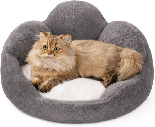 MEWOOFUN Small Dog and Cat Bed - Grey