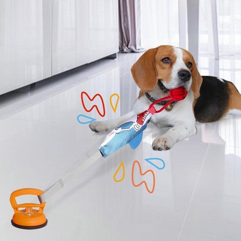 Interactive Shark-Shaped Pet Toy With Suction Cup