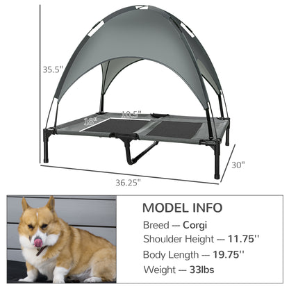 Elevated Dog Bed with Removable Canopy