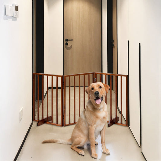 24-Inch Brown Foldable Pet Fence