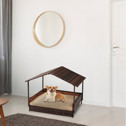 Herringbone Rattan Cat And Dog House