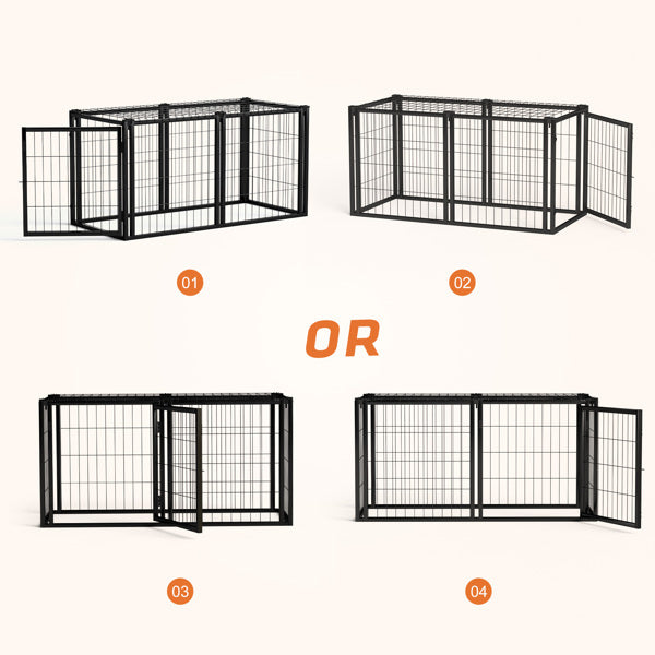 Dog Crate -  47.2 Inches, Suitable For (2) Small And Medium-sized Dogs