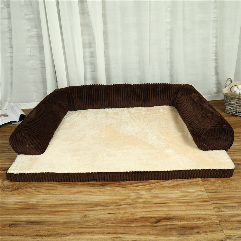 Pet Dog Bed - Bilateral with 3 sides