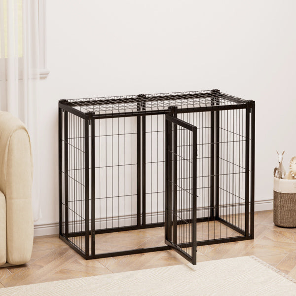 Dog Crate -  47.2 Inches, Suitable For (2) Small And Medium-sized Dogs